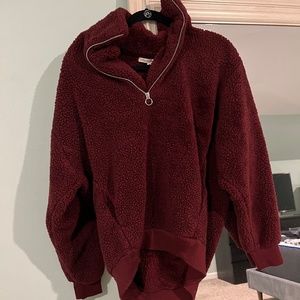 Express fuzzy sweatshirt